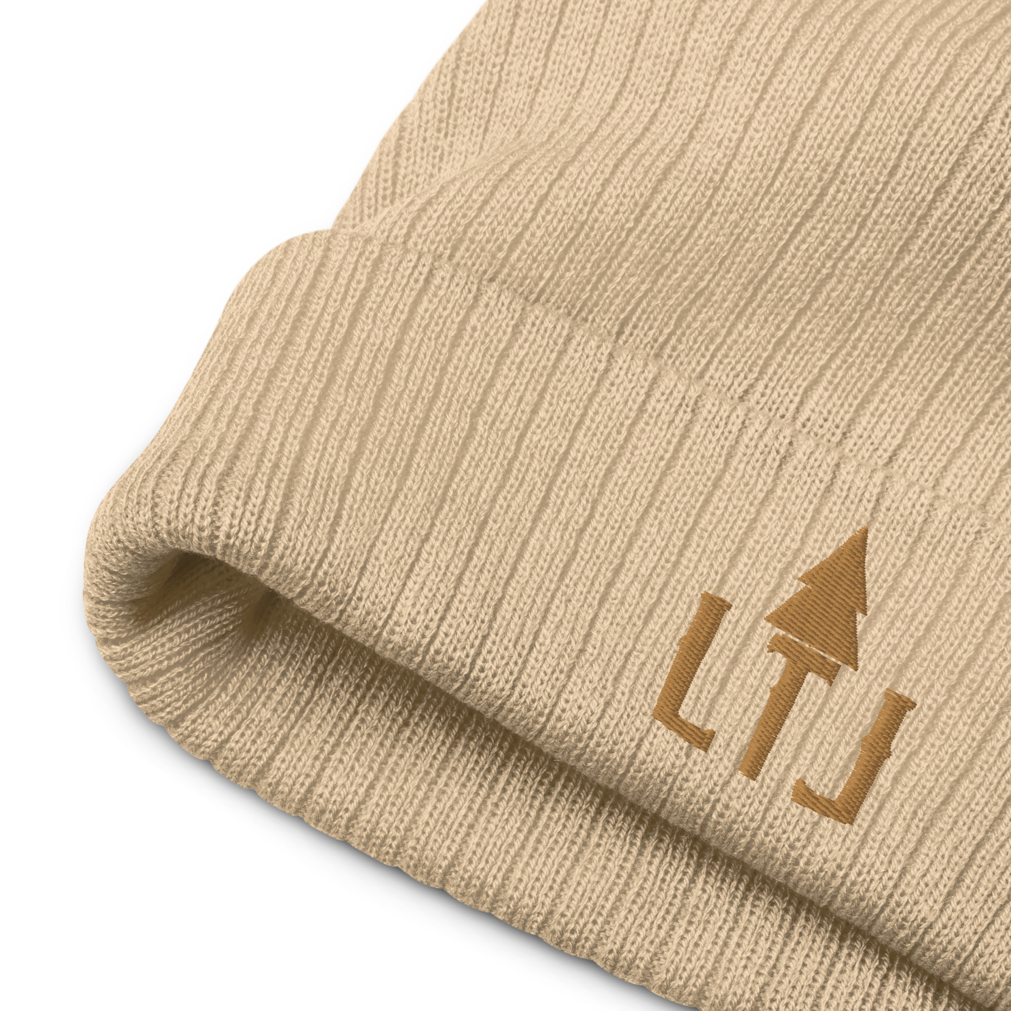 LTL Ribbed Beanie (Beige) - Image 2